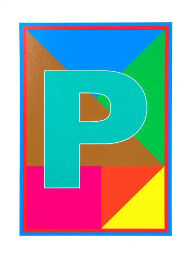 Peter Blake, ‘Dazzle Letter P’, 2017, Print, Silkscreen on Paper, CCA Galleries, Numbered