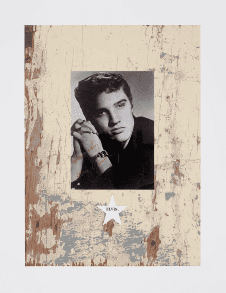 Peter Blake, ‘Elvis’, 2010, Print, Screenprint with photo collage and Diamond Dust, Paul Stolper Gallery, Numbered