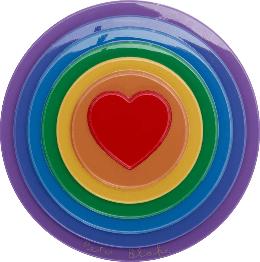 Peter Blake, ‘Rainbow Target’, 2016, Print, Vacuum formed plastic and paint, Paul Stolper Gallery, Numbered