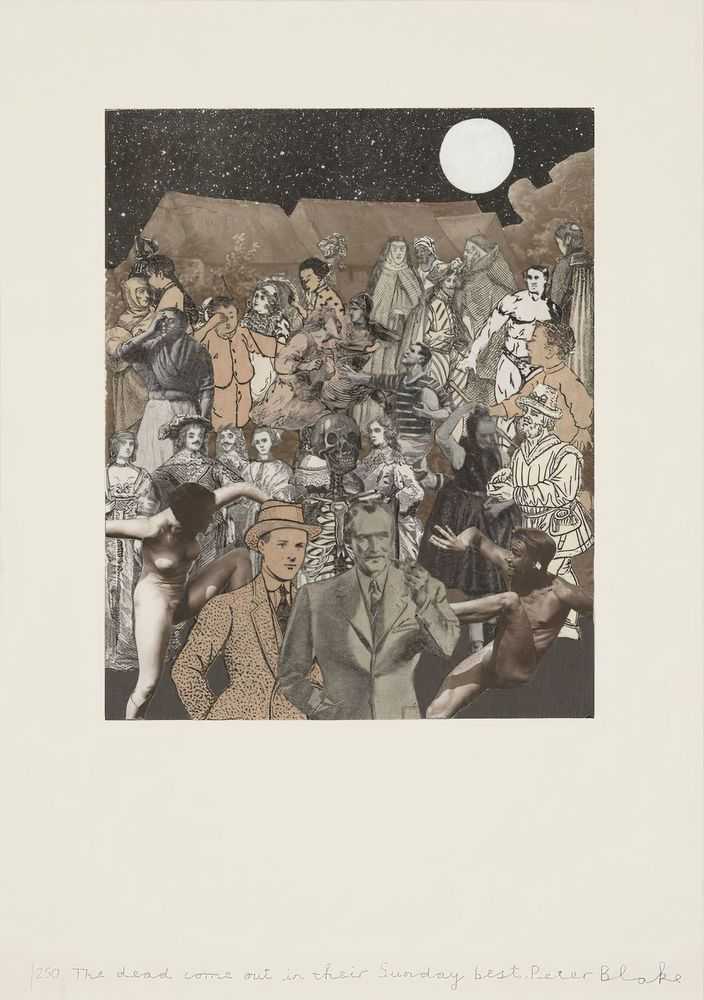 Peter Blake, ‘The Dead Come Out In Their Sunday Best’, 2013, Print, Screenprint on Paper, National Museum Wales, Numbered