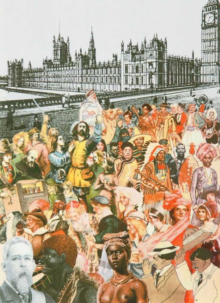 Peter Blake, ‘World Tour, Multi-Ethnic Crowd’, 2010, Print, Screenprint, null, Numbered
