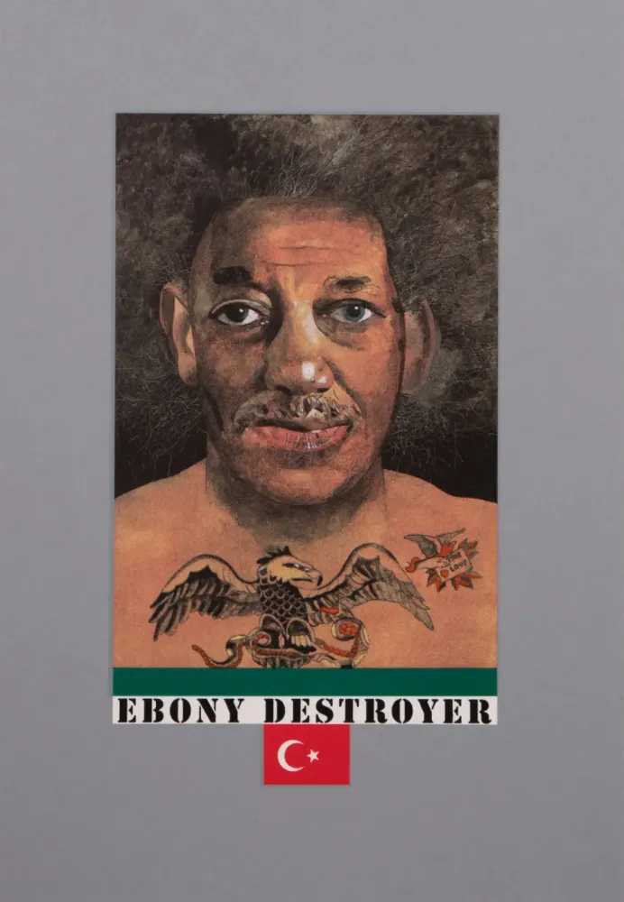Peter Blake, ‘Wrestlers: Ebony Destroyer’, 2017, Print, Screenprint on Paper, CCA Galleries, Numbered