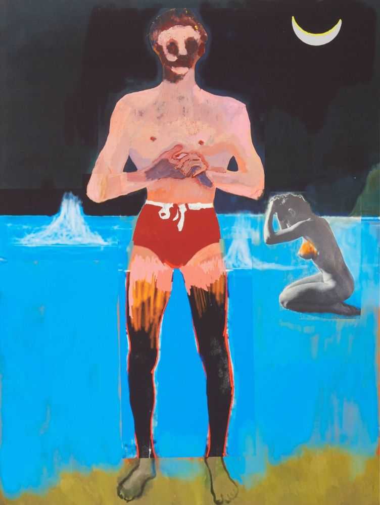 Peter Doig, ‘Bather For Secession’, 18-11-2020, Print, Digital pigment print onto Somerset Radiant White Velvet 330gsm, Secession, Numbered