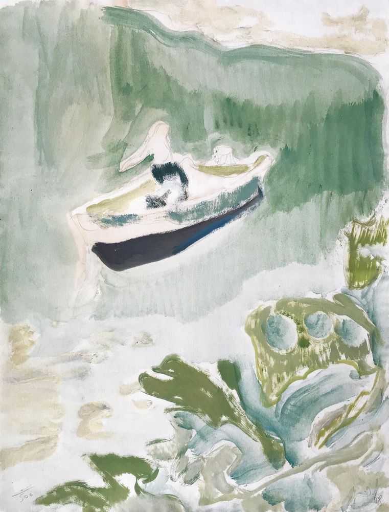 Peter Doig, ‘Cyril's Bay’, 2008, Print, Digital pigment print with silkscreen varnish on Somerset Velvet 255gsm with hand torn edges, null, Numbered, Dated