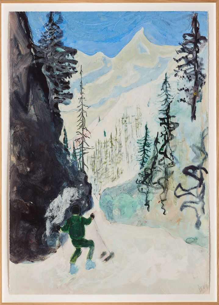 Peter Doig, ‘D1 1 Couloir 1’, 13-06-2022, Print, Pigment print on cotton smooth rag, HENI, Numbered, Dated, Framed