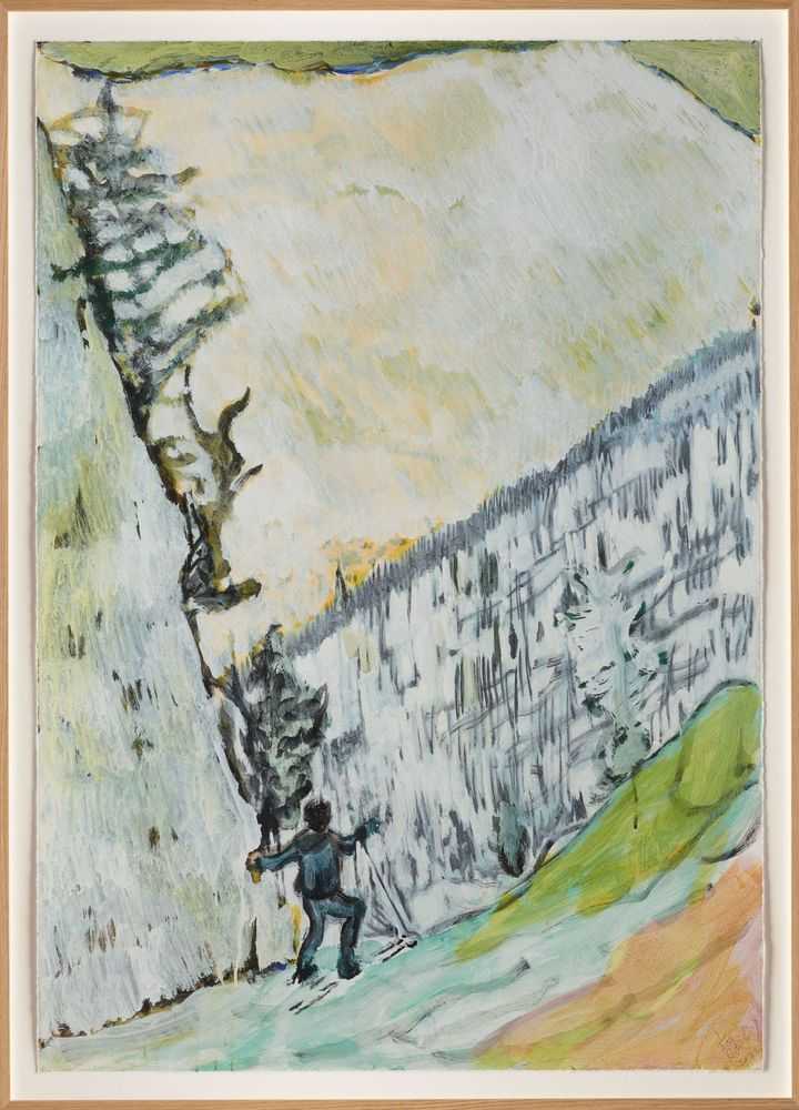 Peter Doig, ‘D1 2 Couloir 2’, 13-06-2022, Print, Pigment print on cotton smooth rag, HENI, Numbered, Dated, Framed
