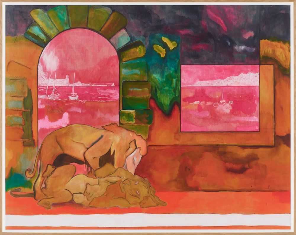 Peter Doig, ‘Lions (Ghost) (Small)’, 2026, Print, Giclée print on smooth cotton rag, null, Numbered, Framed