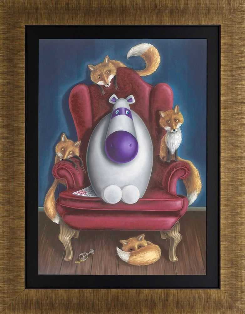 Peter Smith, ‘Four Fox Sake’, 2018, Print, Giclee on board, Castle Fine Art, Numbered