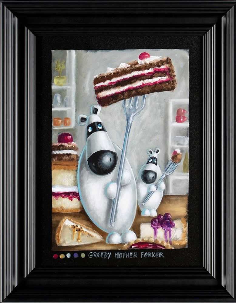 Peter Smith, ‘Greedy Mother Forker’, 2024, Print, Fine Art Print, Castle Fine Art, Numbered, Framed