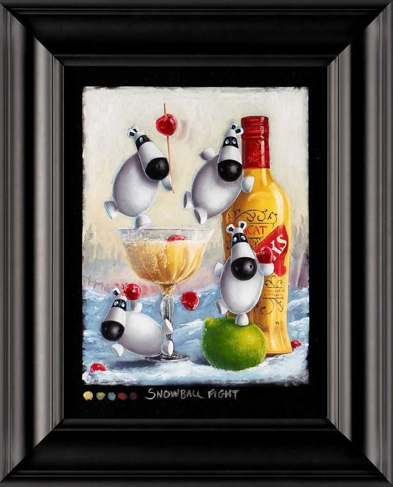 Peter Smith, ‘Snowball Fight’, 2022, Print, Fine Art Print, Castle Fine Art, Numbered, Framed
