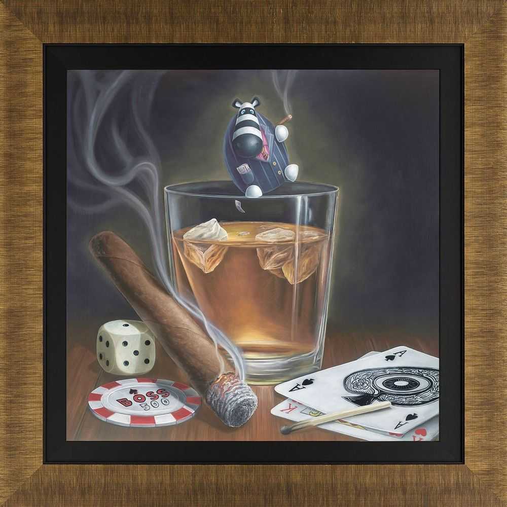 Peter Smith, ‘Whisky Business’, 2018, Print, Hand-embellished canvas on board, Castle Fine Art, Numbered