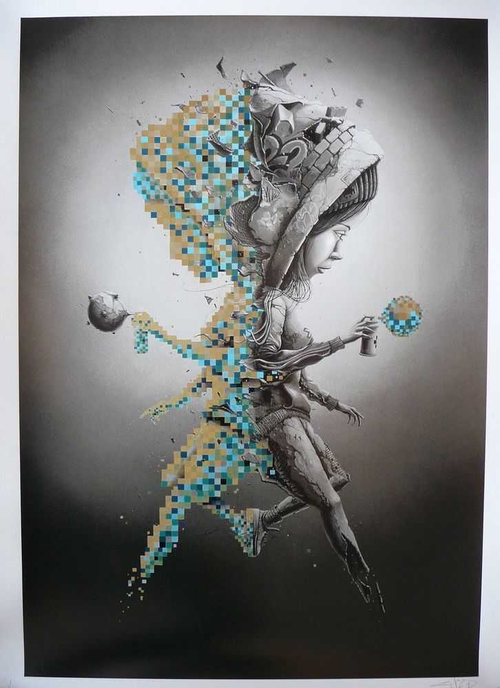 Pez, ‘Alter Ego (Gold Variant)’, 01-11-2017, Print, 22 Colour Screen Print On 300gsm Somerset Paper, Graffiti Prints, Numbered
