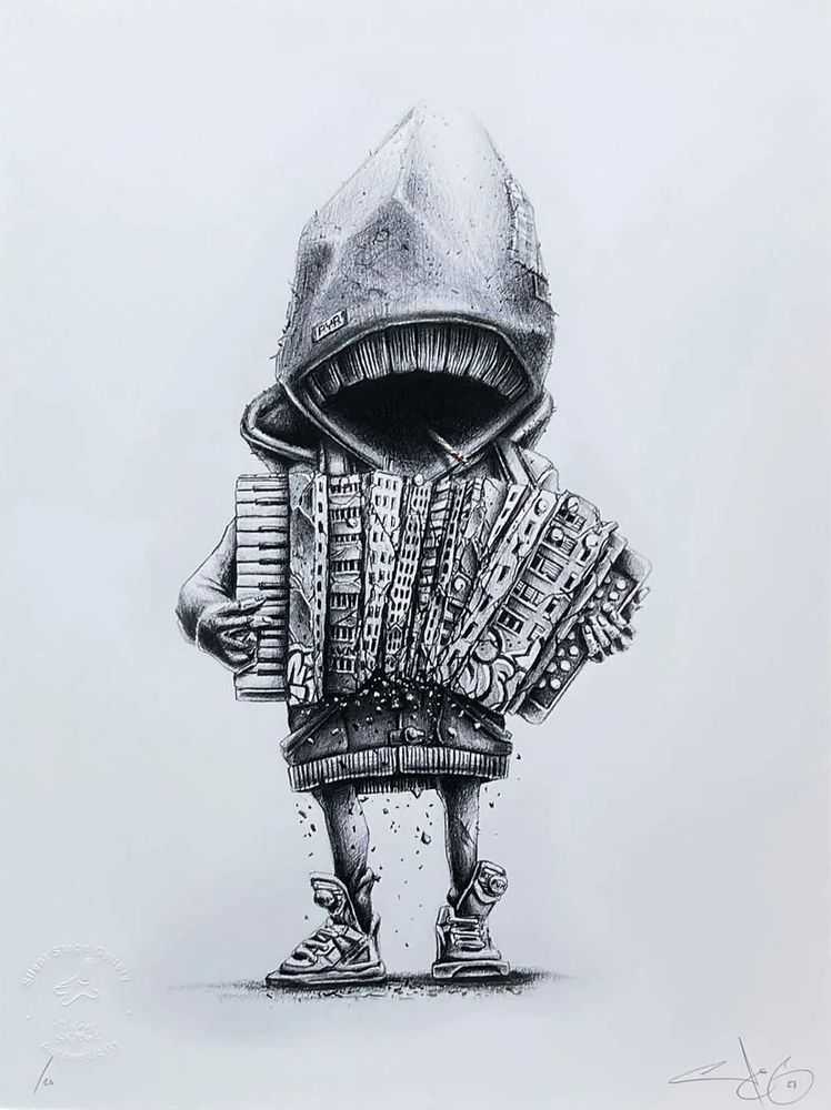 Pez, ‘Ghetto Blaster (print)’, 2023, Print, Screenprint on 330gsm Museum Smooth Cotton Rag Paper with deckled eges, Silent Stage, Numbered, Dated