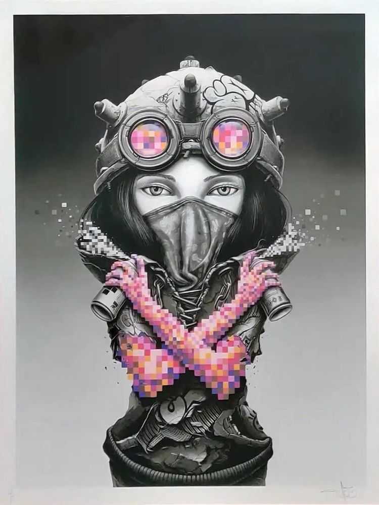Pez, ‘Kunoichi’, 20-04-2018, Print, 22 Colour Screen Print On 300gsm Somerset Paper, Graffiti Prints, Numbered