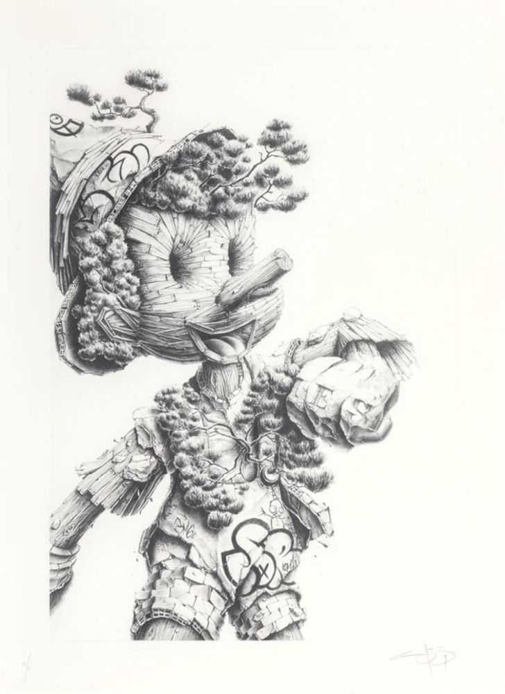 Pez, ‘Lies’, 23-11-2019, Print, Etching on Somerset paper, Avenue des Arts, Numbered
