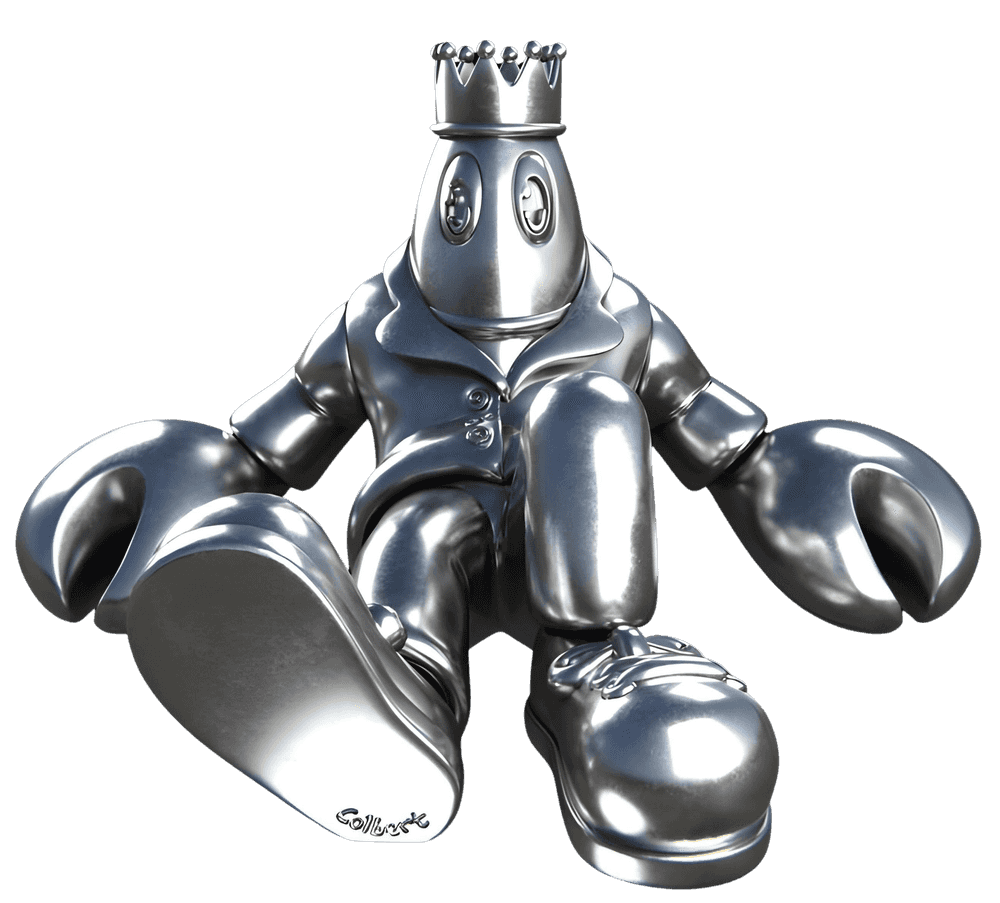 Philip Colbert, ‘Lounging Lobster 1’, 2024, Sculpture, Mirror Polished Stainless Steel, null, 