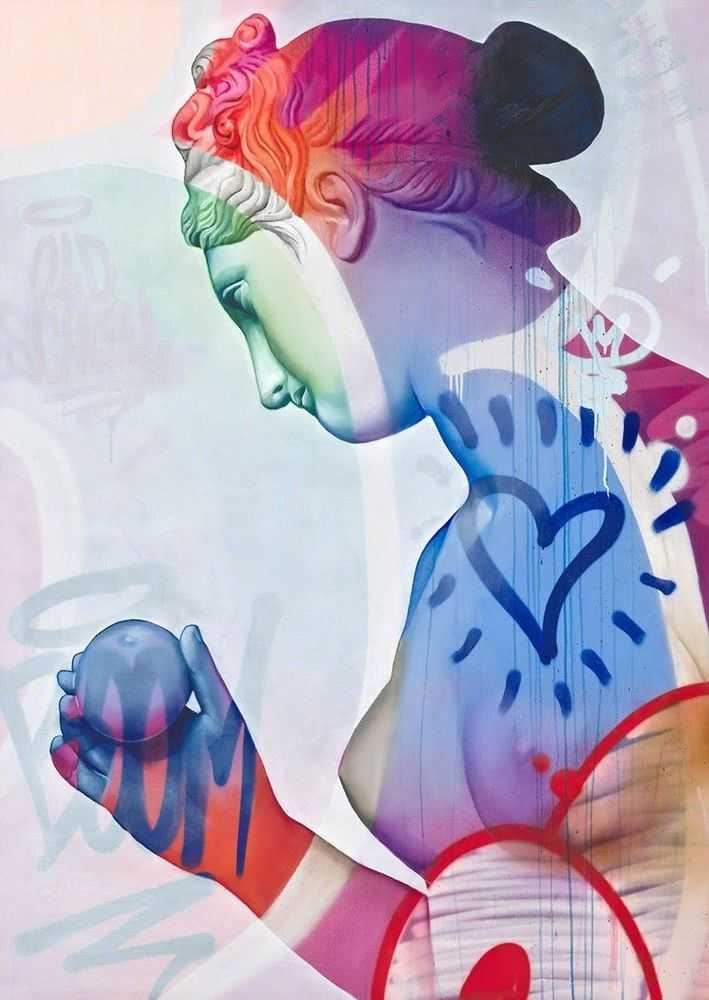 Pichiavo, ‘Aphrodite Lefkos’, 2026, Print, LEP Digital Offset print on cotton paper with UV silkscreen prin, null, Numbered