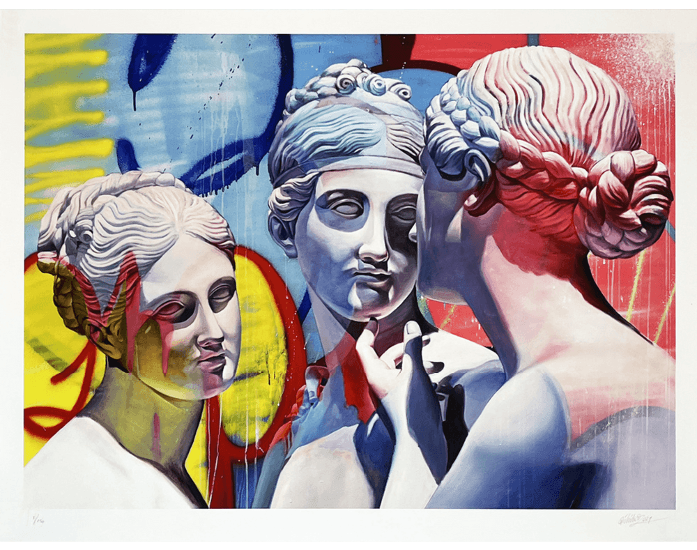 Pichiavo, ‘Orphic Hymn To The Three Graces’, 20-11-2021, Print, Pigment print on Hahnemuehle Photo Rag Bright White 310 g/m2 paper, Underdogs Gallery, Numbered