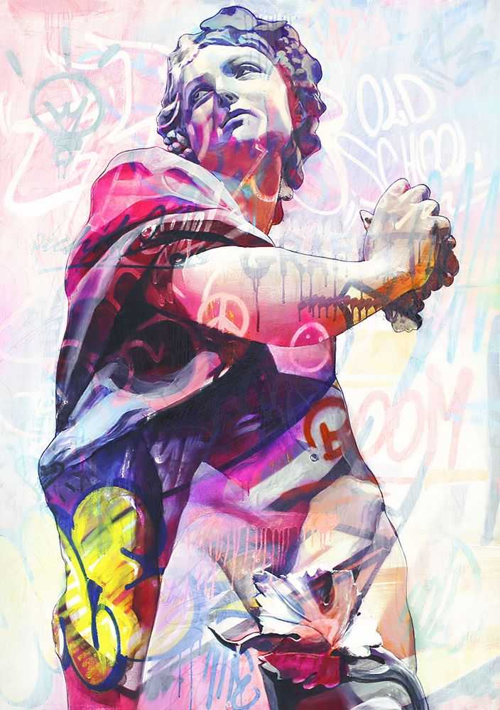 Pichiavo, ‘Young Dionysus Lefkos’, 17-09-2020, Print, Pigment print on Museum Etching 350gsm cotton paper with UV Silkscreen print, Self-released, Numbered