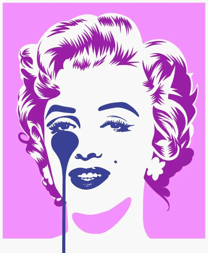 Pure Evil, ‘Marilyn Classic (Pink & Purple)’, 05-02-2020, Print, 3 colour screenprint on 330gsm Fedrigoni paper
, Self-released, Numbered