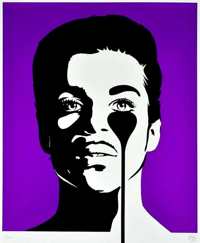 Pure Evil, ‘Prince (Purple Rain)’, 30-10-2020, Print, 2 colour screenprint, Self-released, Numbered