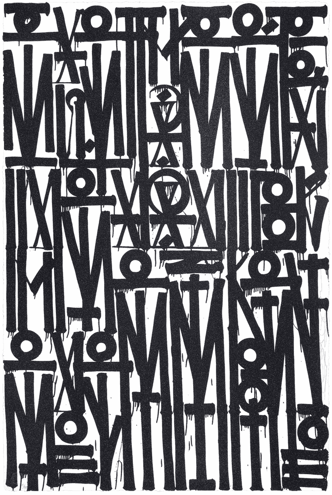 RETNA, ‘Even The Heart Skips A Beat’, 2024, Print, Screenprint, hand cut, glitters added by hand, Print Them All, Numbered, Handfinished