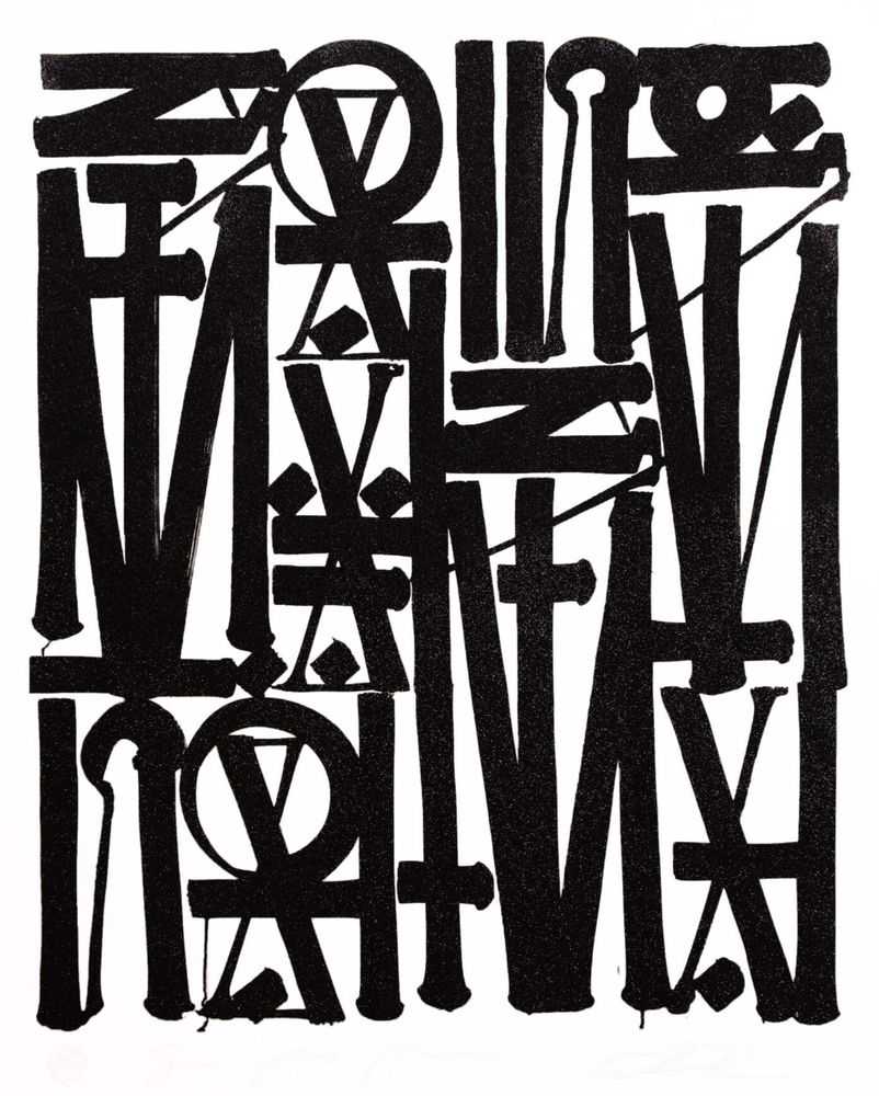 RETNA, ‘Say My Name, So You Can See Me’, 2017, Print, Lithograph 1 color printed with Marinoni press lithographic, hand cut and glitters added by hand, Print Them All, Numbered, Handfinished