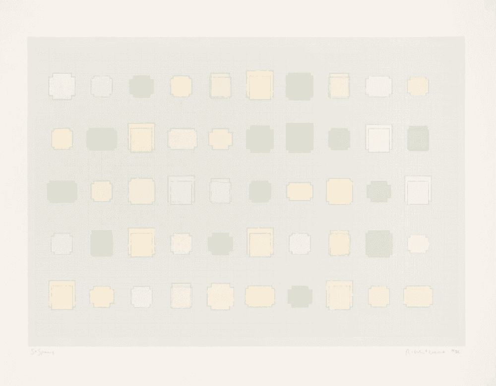 Rachel Whiteread, ‘50 Spaces’, 2021, Print, 24 Colour Screenprint on Somerset Tub Sized White 410gsm., null, Dated