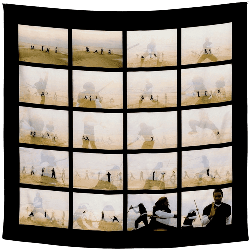 Rashid Johnson, ‘The Black Yoga’, 2016, Collectible, 100% silk twill, Gagosian, 