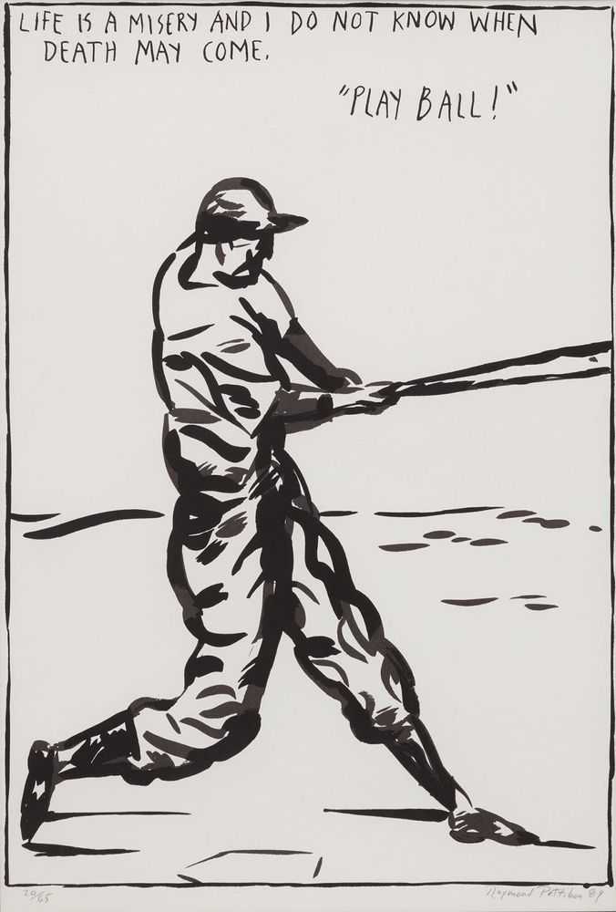 Raymond Pettibon, ‘Play Ball’, 1987, Print, Lithograph, null, Numbered