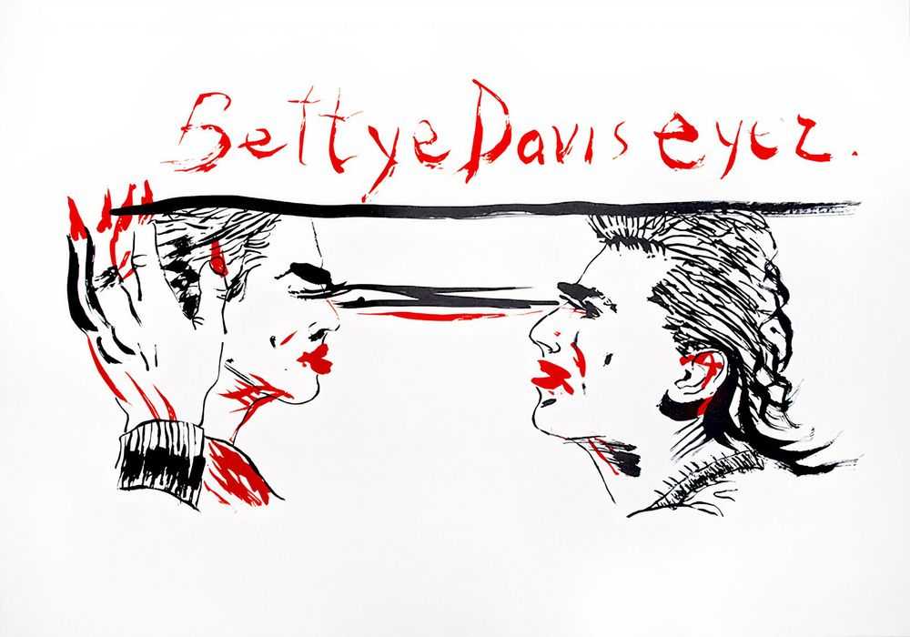 Raymond Pettibon, ‘Untitled (Betty Davis Eyez)’, 2018, Print, Lithograph, Brooke Alexander, Numbered