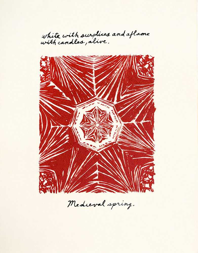 Raymond Pettibon, ‘Untitled (Medieval Spring)’, 2018, Print, Lithograph, Brooke Alexander, Numbered