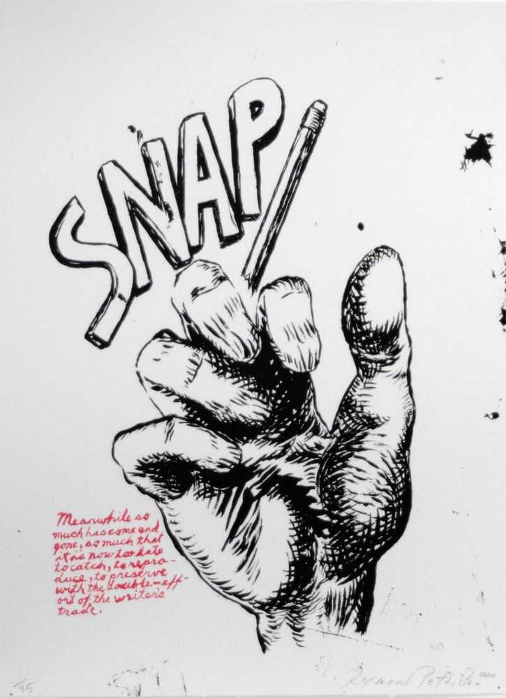 Raymond Pettibon, ‘Untitled (Snap)’, 2000, Print, Lithograph, IFPDA, Numbered, Dated