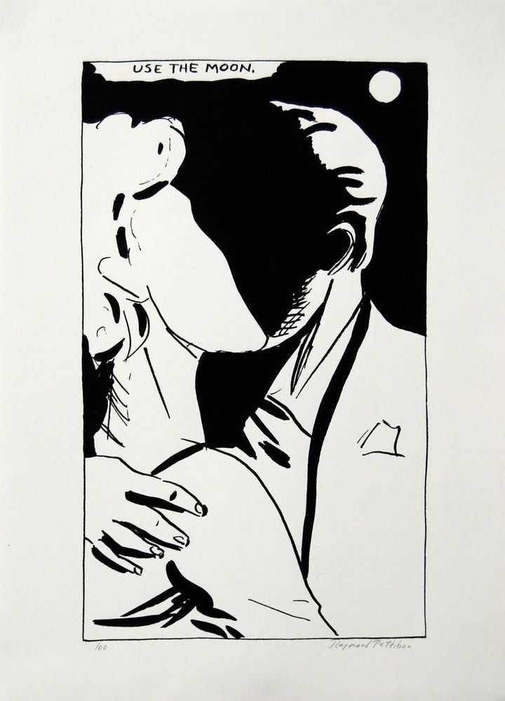 Raymond Pettibon, ‘Untitled (Use the Moon)’, 1989, Print, Silkscreen, null, Numbered