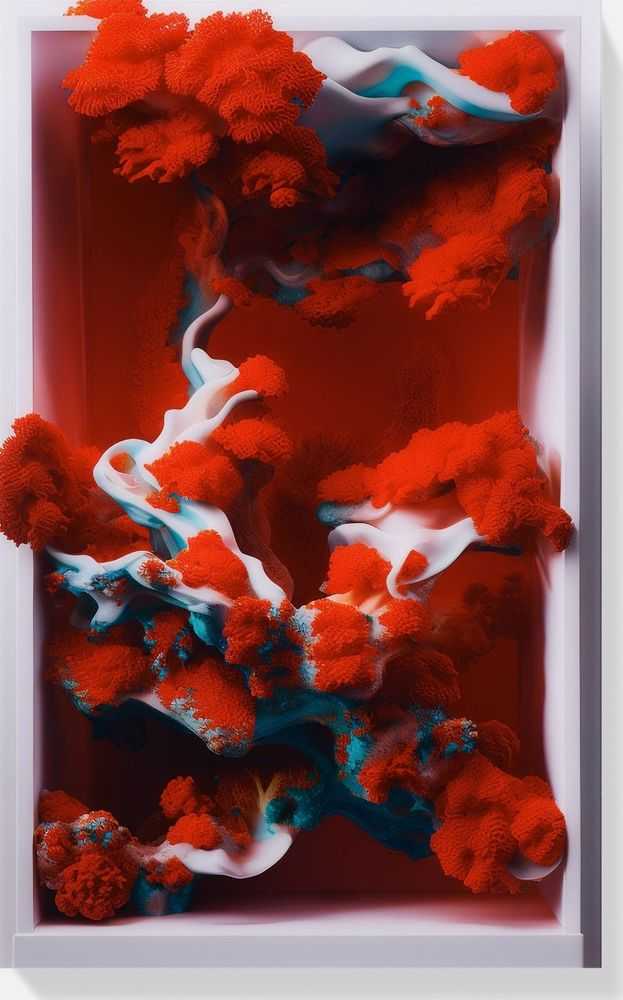 Refik Anadol, ‘Artificial Realities Coral - E’, 2025, Print, Diasec-mounted Giclee prints on aluminium composite panel , null, Numbered