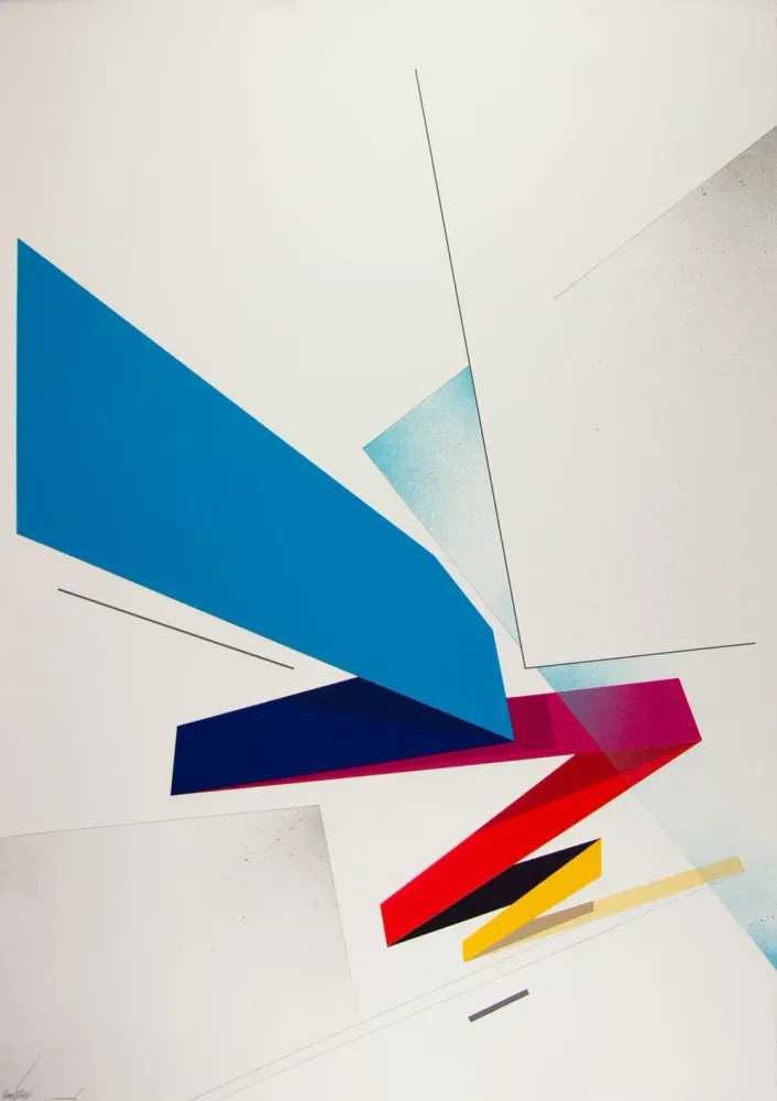 Remi Rough, ‘Descension - Unique’, 2021, Print, 10 colour screen print, hand finished with graphite and spray paint, Art Republic, Numbered, Handfinished