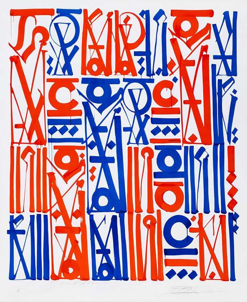 RETNA, ‘Sacred Dance of Memories’, 2017, Print, Lithograph 4 colors printed with Marinoni Machines and hand cut, Print Them All, Numbered, Dated