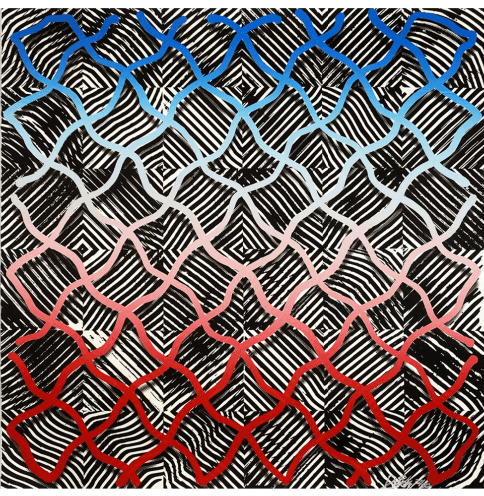 Revok, ‘LSC (I)’, 08-11-2014, Print, 12 Colours hand pulled screenprint on Coventry Rag Archival Paper, Library Street Collective, Numbered
