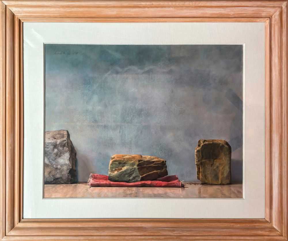 Ricardo Maffei, ‘Untitled (1997)’, 1997, Print, Pastel on paper; framed in a custom wooden light-brown frame, null, Framed