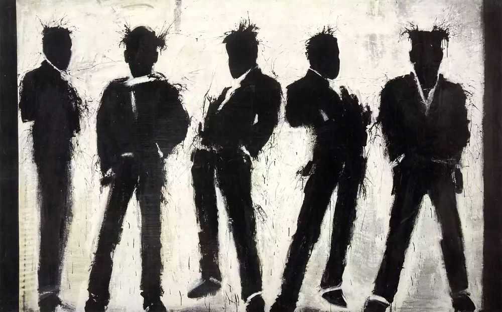 Richard Hambleton, ‘5 Shadow Figures’, 2017, Print, Fine art print on 308gsm Hahnemule paper, null, Numbered, Framed