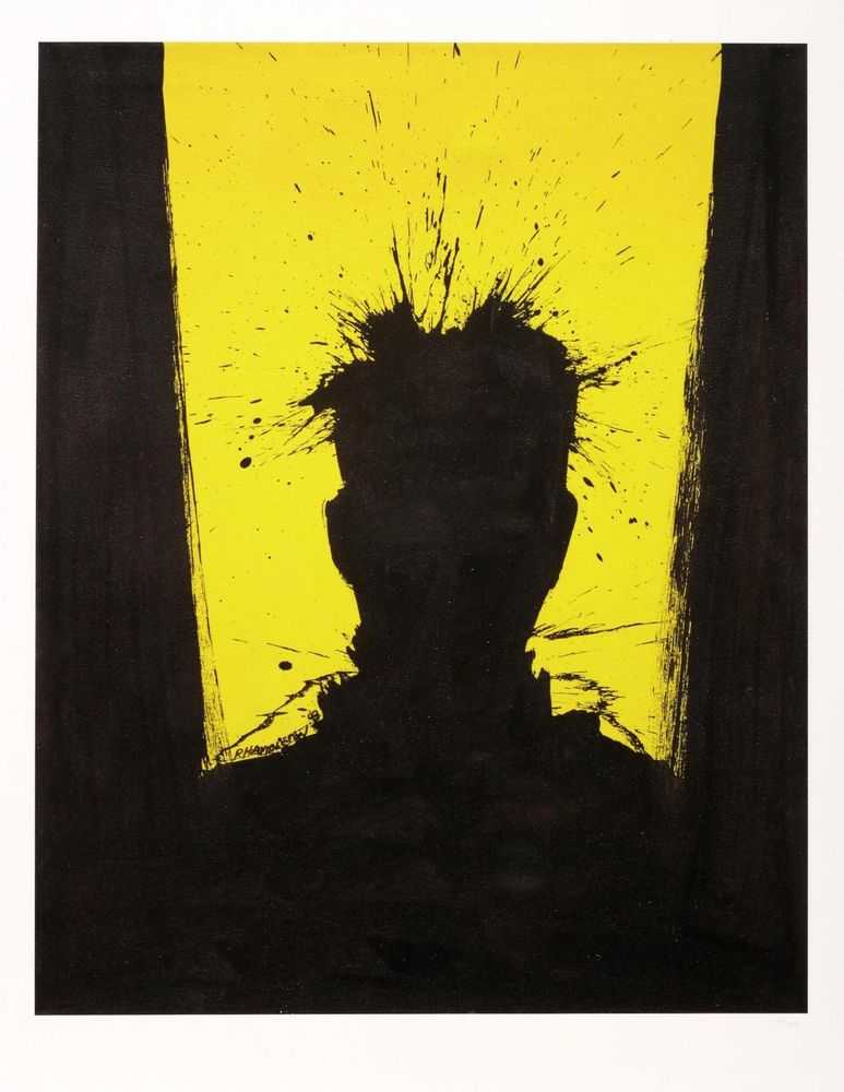 Richard Hambleton, ‘Shadow Head (Yellow)’, 2018, Print, Pigment print on Hahnmeule 308 gsm paper, Self-released, Numbered