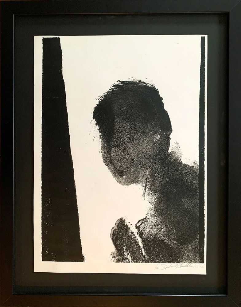 Richard Hambleton, ‘Shadowhead’, 2002, Print, Liquitex acrylic on paper, null, Numbered, Framed