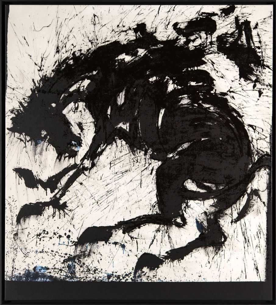 Richard Hambleton, ‘Tribeca Rider’, 2021, Print, Seven colour silkscreen on torn edged Somerset Satin 410gsm, Castle Fine Art, Numbered