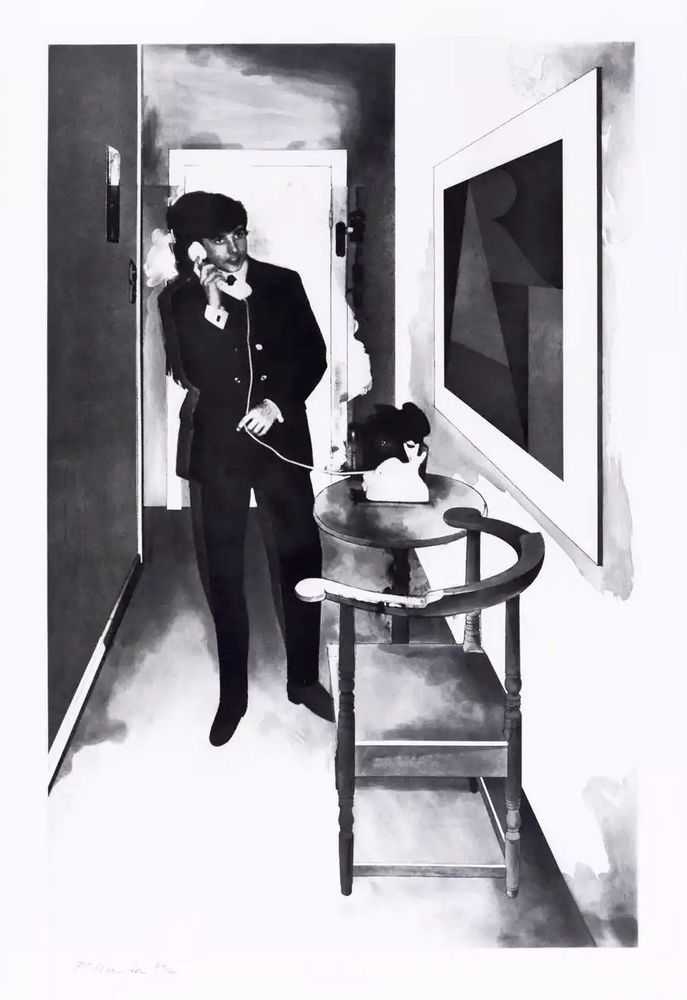 Richard Hamilton, ‘Dedicated Follower of Fashion’, 1980, Print, Etching and Aquatint, null, Numbered