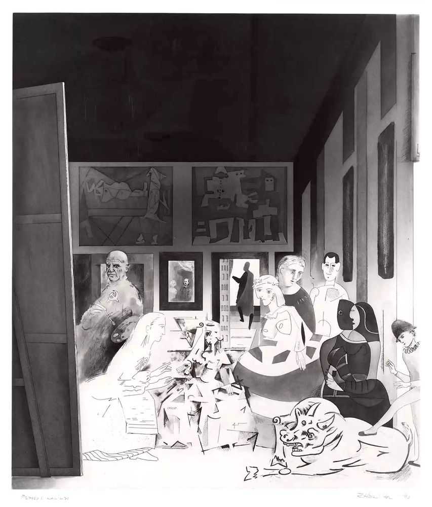 Richard Hamilton, ‘Picasso's Meninas’, 1973, Print, Hard and Soft Ground Etching, Engraving, Drypoint and Aquatint on Paper, null, Numbered