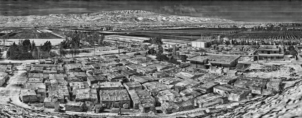 Richard Mosse, ‘Tel Sarhoun Camp, Bekaa Valley, Lebanon’, 2017, Photography, Digital c-print on metallic paper, null, 