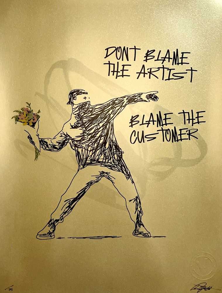 Ripoff, ‘Don't Blame The Artist (Gold Variant)’, 2021, Print, Archival pigment print on 260gsm Metallic Gold Finestra paper, null, Numbered