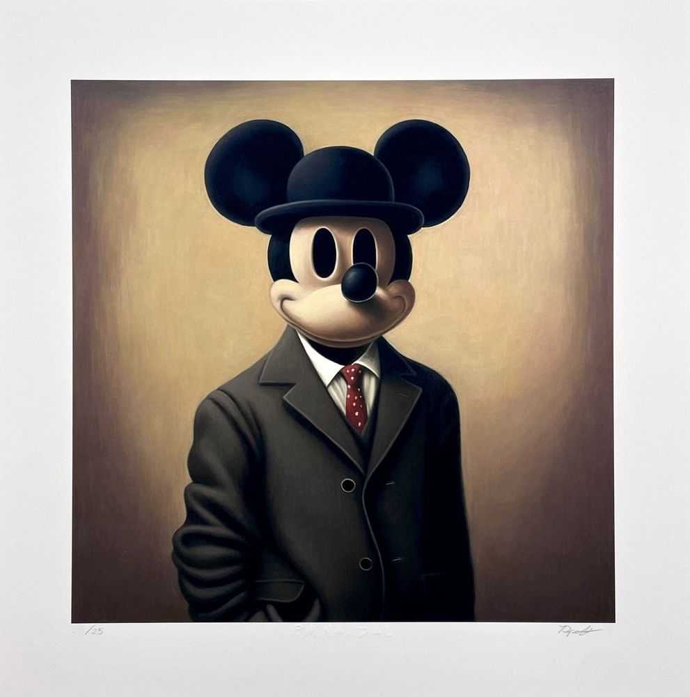 Ripoff, ‘Rene Magritte's Mickey’, 2022, Print, Archival pigment print on 290gsm Moab Entrada fine art paper, null, Numbered