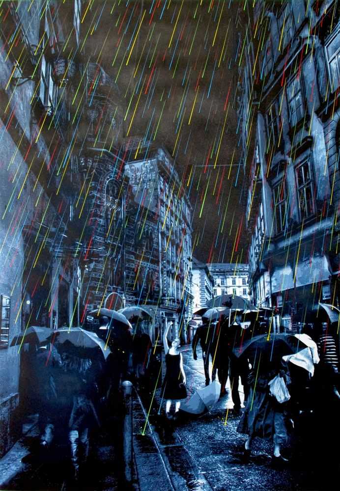 Roamcouch, ‘Emotional-Rain’, 25-06-2012, Print, 12 Color ink Giclee print on 300gsm 100% Cotton Paper, All Rights Destroyed, Numbered
