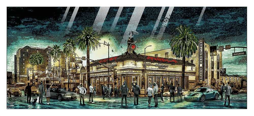 Roamcouch, ‘Lost Angels’, 07-08-2020, Print, 36 color screen print, Bottleneck Gallery, Numbered
